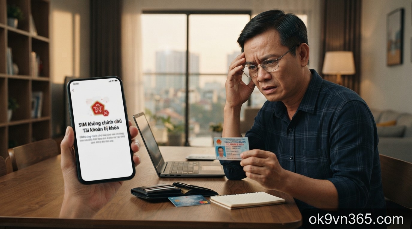 Cảnh báo: Rủi ro 'khóa' tài khoản VNeID từ 28/9 nếu SIM không chính chủ và tác động đến giao dịch cá cược